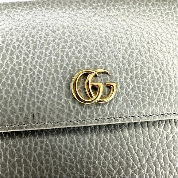 Authentic Gucci GG Marmont French Flap Back short wallet - Picture 3 of 14